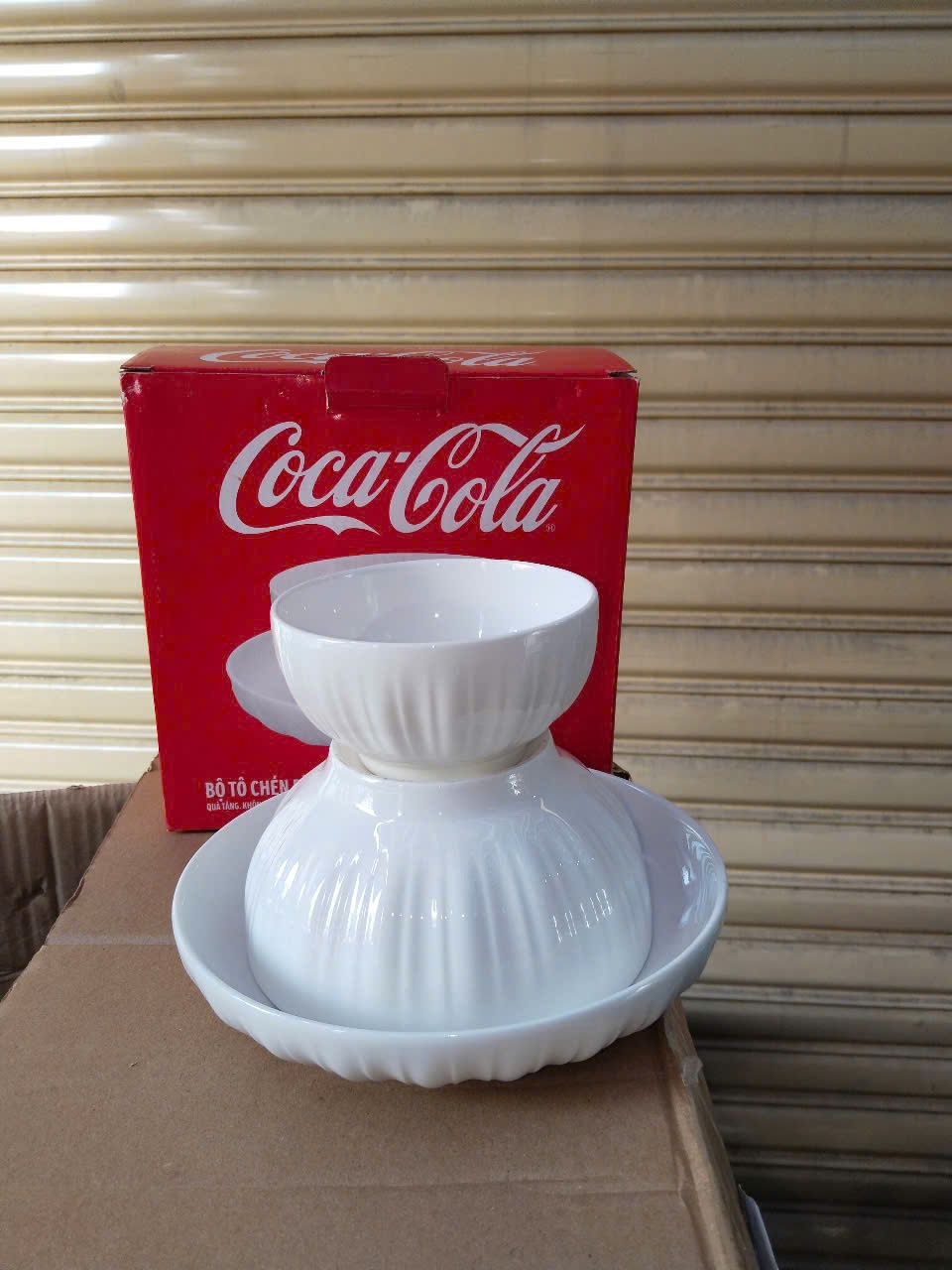 Bộ tô chén dĩa 3 món Coca tiện dụng Tmark (Kiện 20 bộ)