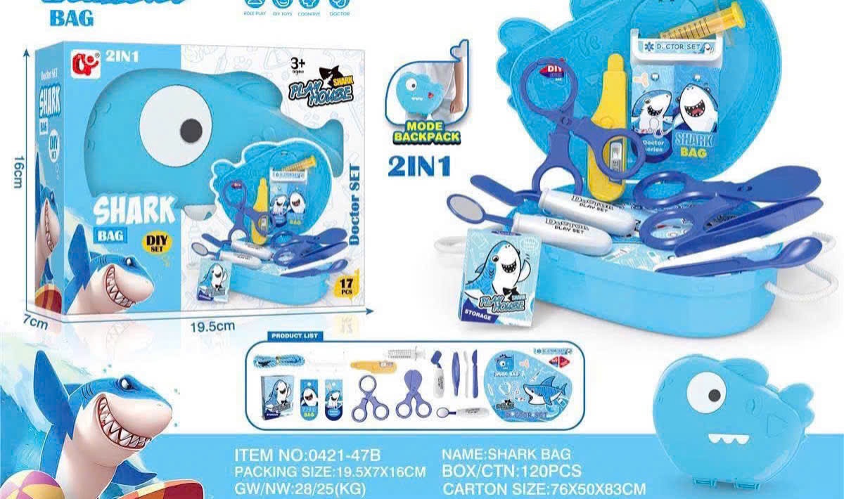 Bộ đồ chơi bác sĩ khủng long 18 món cho trẻ em 2 - 4 tuổi Tmark