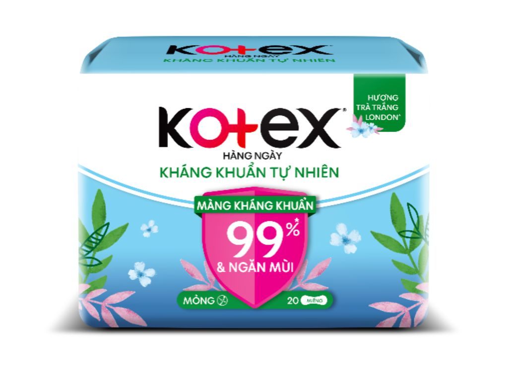 BVS Kotex HN Kháng Khuẩn 20 Miếng (Kiện 48 gói)