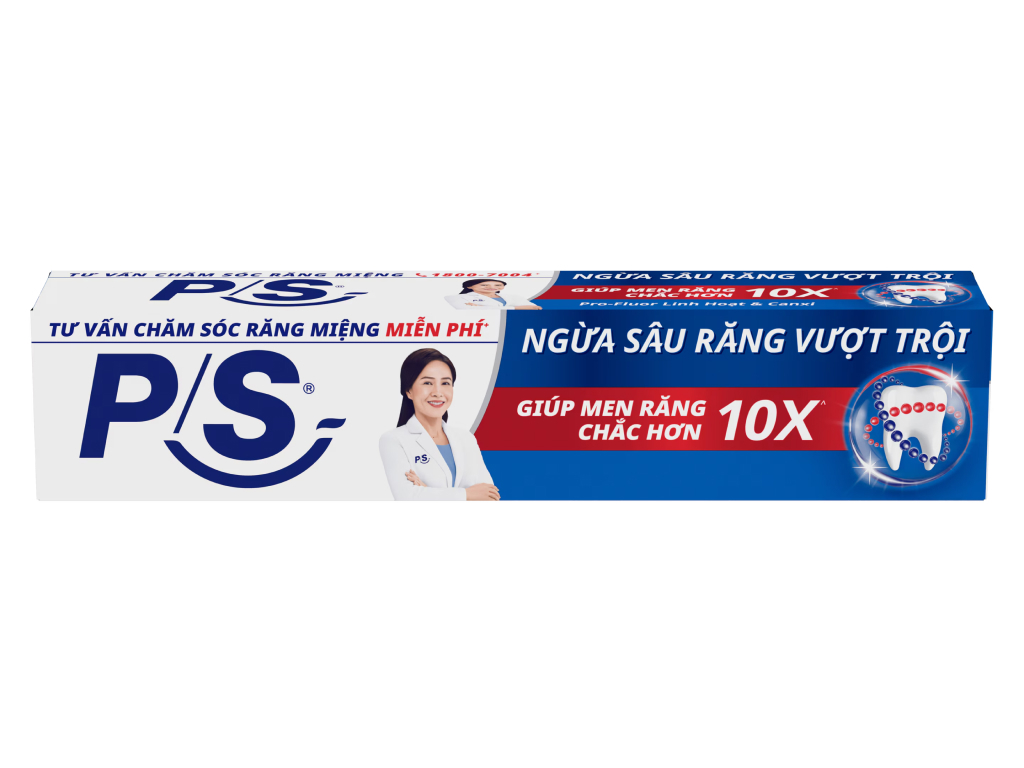 Kem đánh răng P/S ngừa sâu răng vượt trội 180g (Kiện 36 cái)