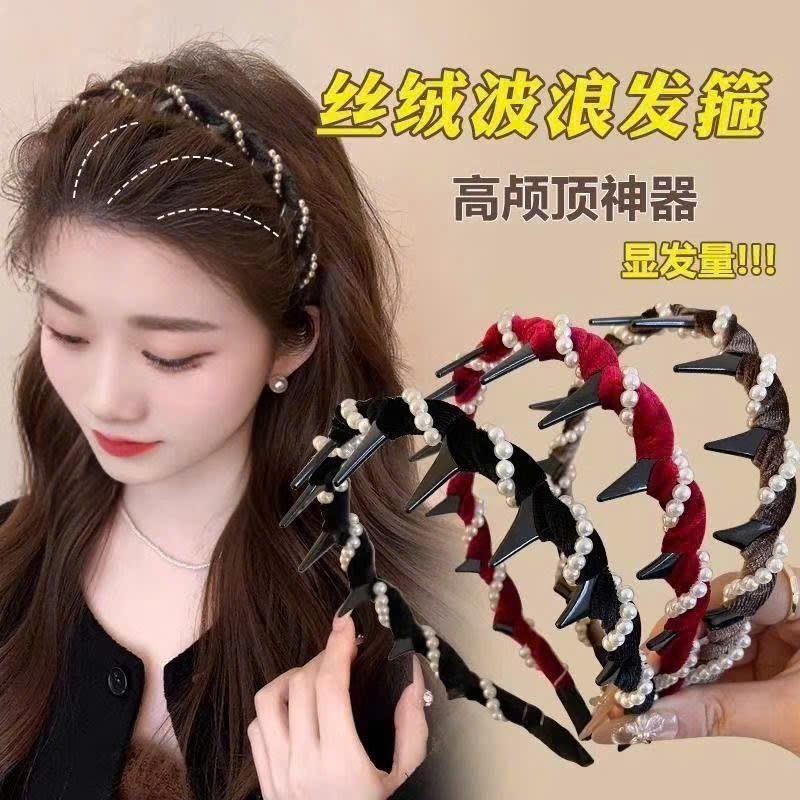 Bờm cài tóc đính ngọc trai (Kiện 200 cái)