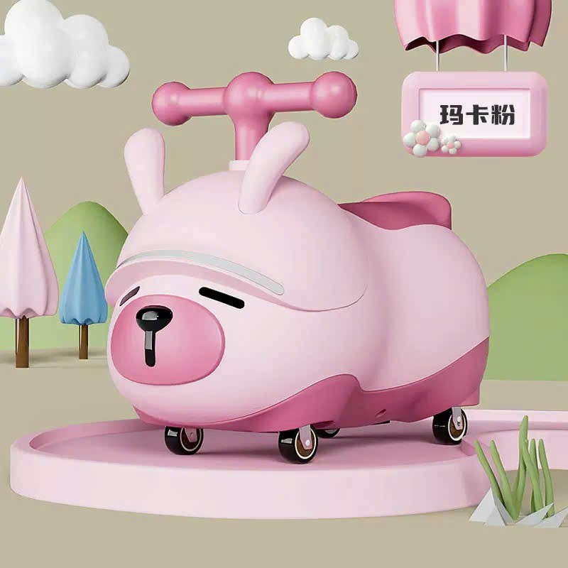 Xe chòi hình con vât cho bé 4 bánh ( Kiện 4 chiếc)