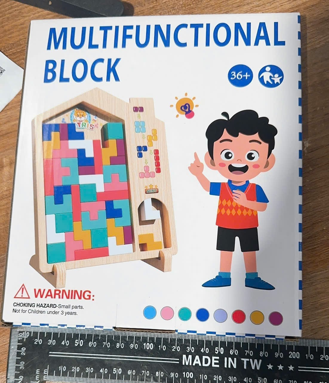 Đồ chơi xếp hình gỗ Tetris