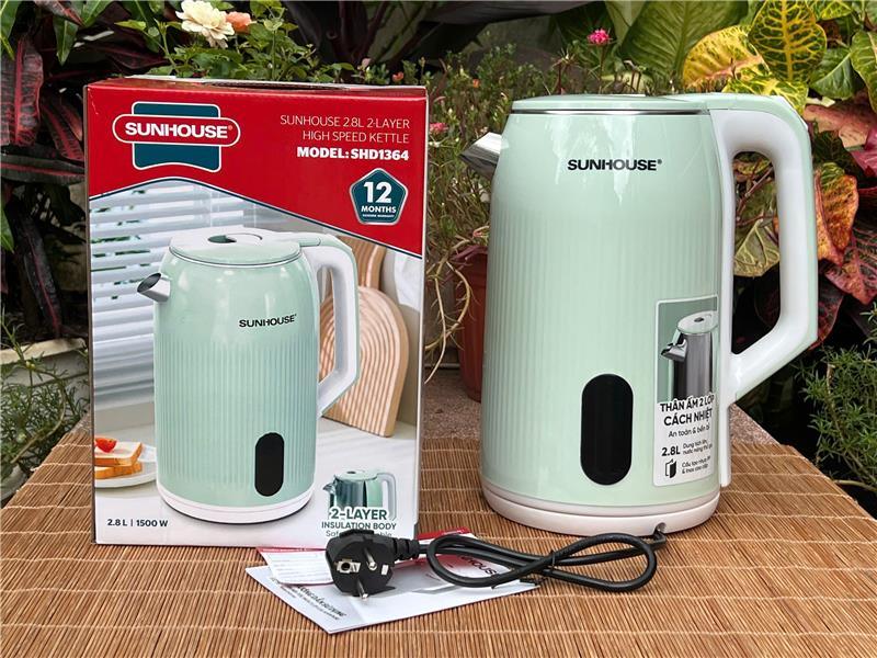 Ấm siêu tốc Sunhouse 2.8L (Kiện 20 cái)