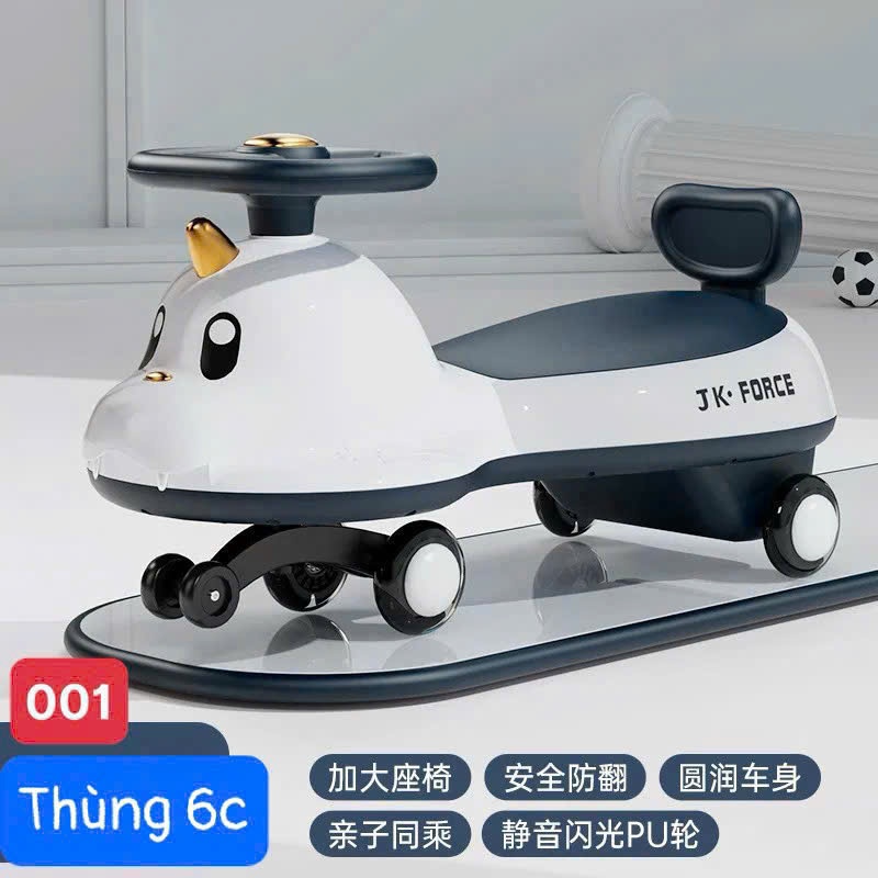 Đồ chơi: Xe lắc 5 bánh chòi chân cho bé, chất liệu: nhựa. Model: 001. KT(70*29*40)cm +/10%. Mới 100%
