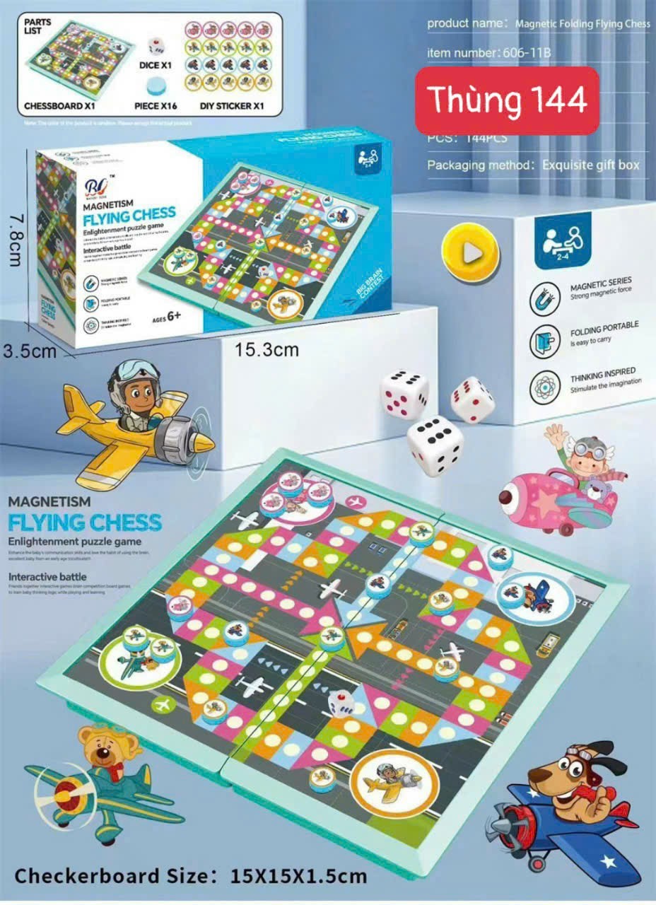 Đồ chơi - Hộp cờ (Kiện 144 cái)