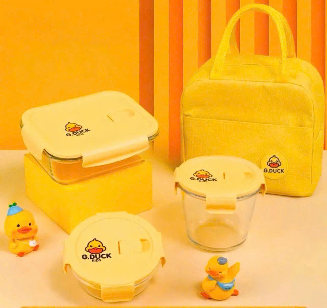 Set Hộp đựng cơm hình Vịt ( Kiện 8 bộ ) 2