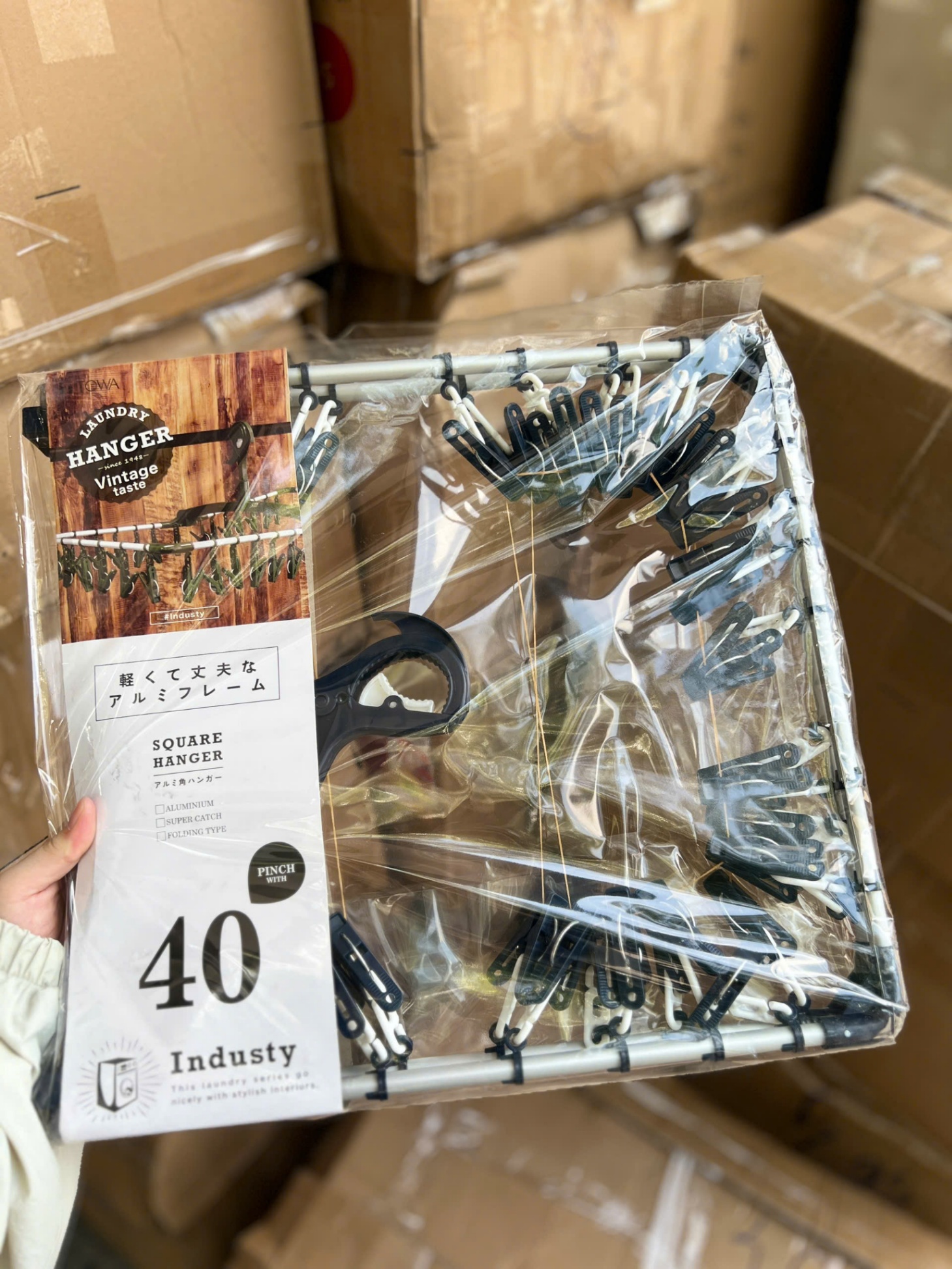 Móc phơi đồ 40 kẹp (kiện 200 cái)