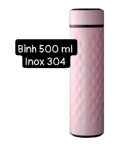 La Fronte- Bình giữ nhiệt 500ml inox 304- màu hồng (Kiện 50 cái) 2