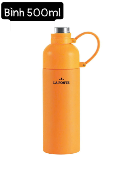 La Fronte- Bình giữ nhiệt 500ml inox 304- màu cam (Kiện 50 cái) 2