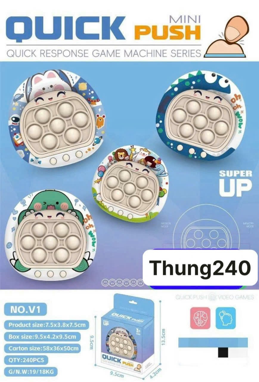 Đồ chơi hộp Popit hình con vật ( Kiện 240 ) 2