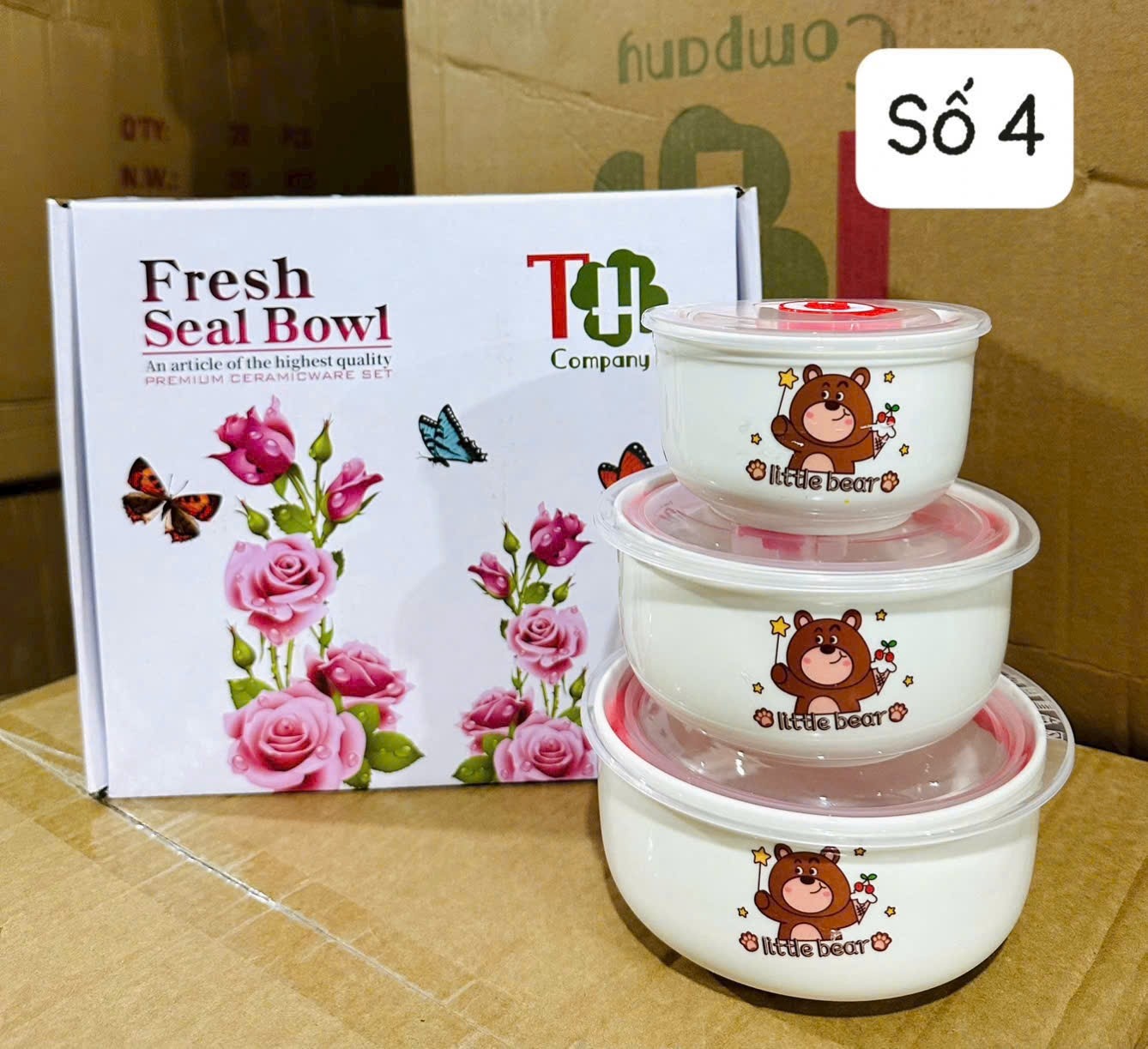Bộ lạnh không tai hình gấu ( Kiện 28 bộ) ( hàng nguyên kiện) 2