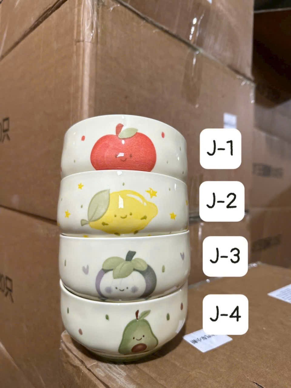 Bát 4.5 trái cây J1,2,3,4 ( Kiện 80 cái ) ( Không mix mẫu) ( Hàng nguyên kiện) 2