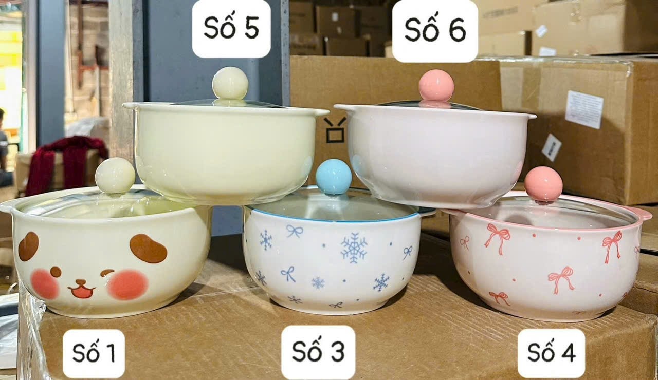 Âu nắp kính mẫu số 1,3,4,5,6 ( Kiện 36 cái ) ( Hàng nguyên kiện) ( không mix mẫu) 2