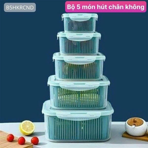Bộ hộp đựng thực phẩm 5 món (Kiện 16 bộ) 2