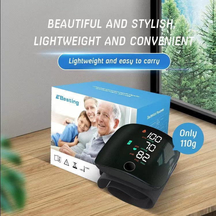 Máy đo huyết áp đeo cổ tay thông minh màn hình LED đọc kết quả tự động 2