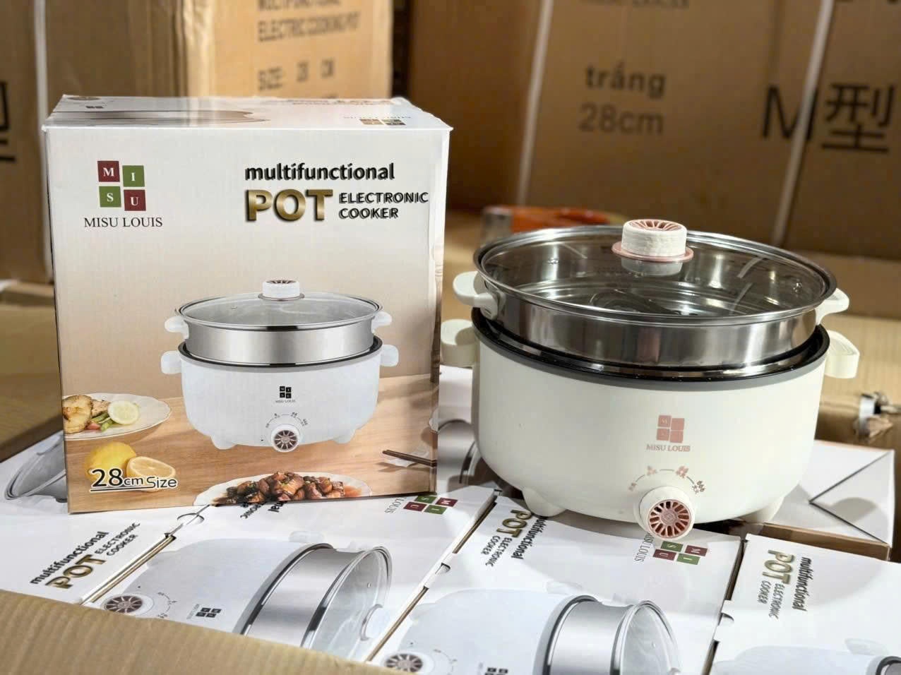 Nồi Lẩu Điện Đa Năng Cao Cấp MISU LOUIS Dung Tích 4L 2