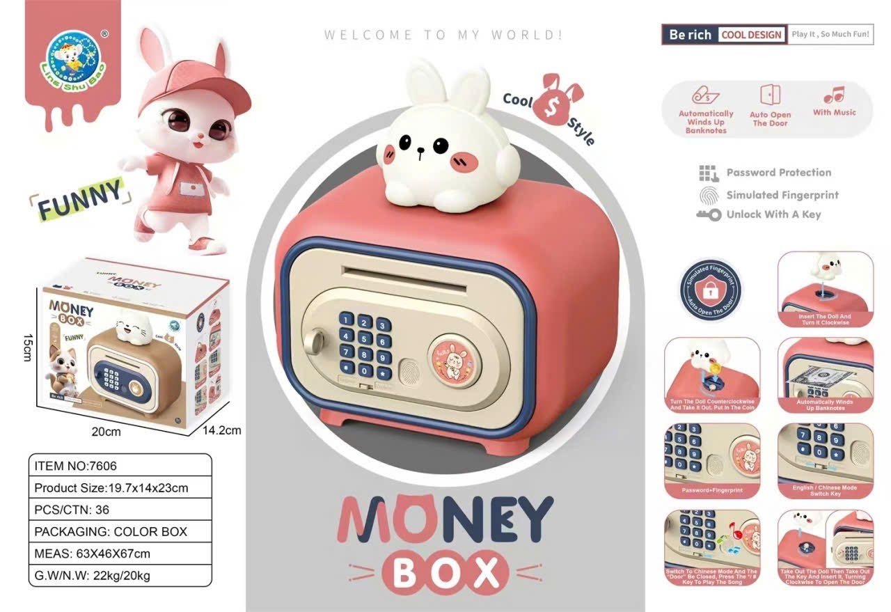 Đồ chơi - Hộp tiết kiệm Money Box ( Kiện 36 cái) 2
