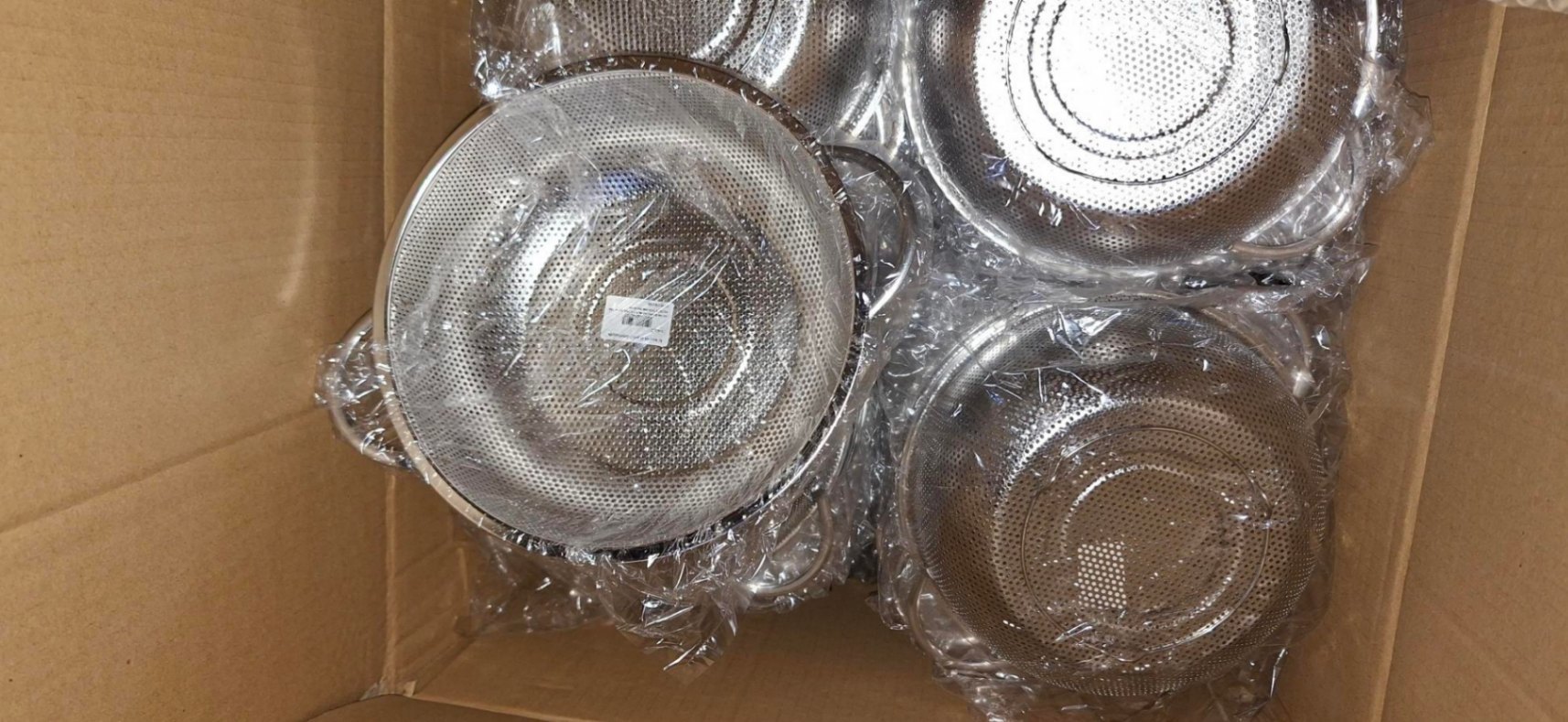 Rổ inox tròn có quai 21.5cm (Kiện 100 cái) 2