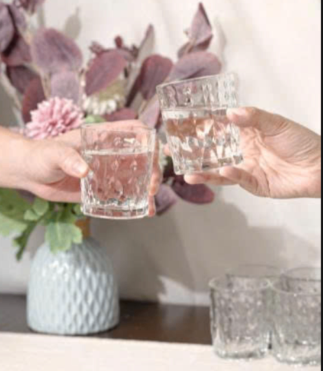 Bộ 6 cốc thủy tinh Teardrop Delisoga 200ml 2