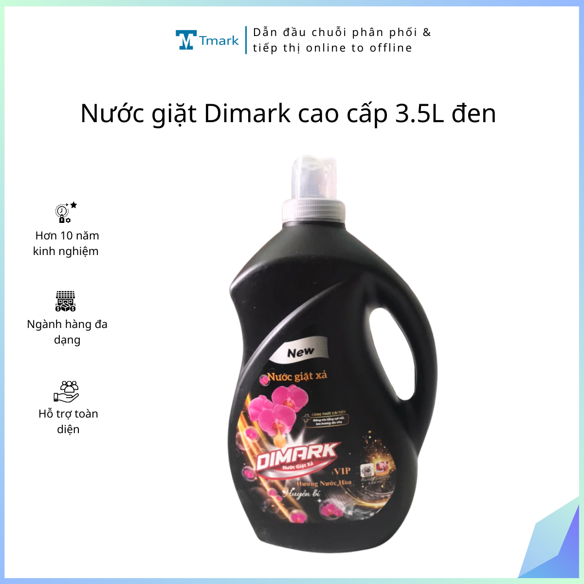 Nước giặt Dimark cao cấp 3.5L đen ( Kiện 4 can)