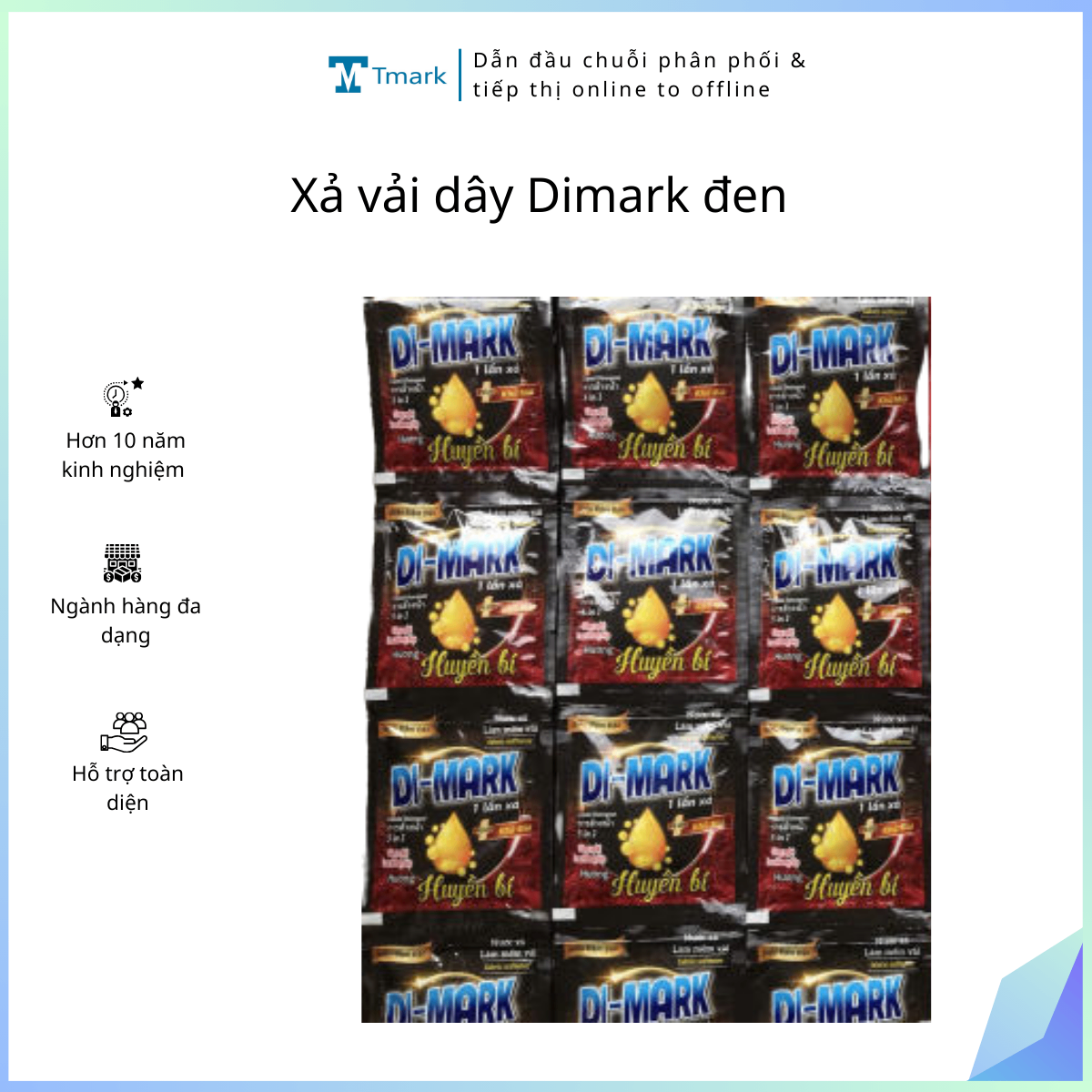 Xả vải dây Dimark đen ( Thùng 40 dây)