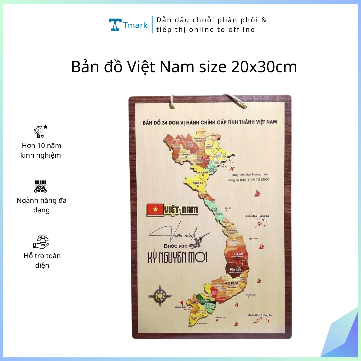 Bản đồ Việt Nam size 20x30cm (Kiện 200 cái)