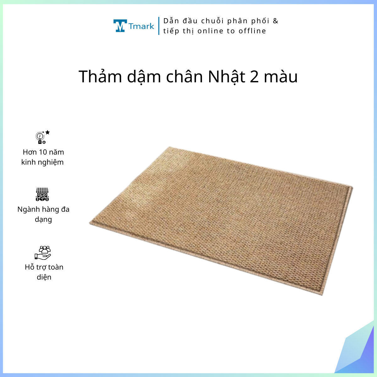 Thảm dậm chân Nhật 2 màu (Kiện 100 cái)