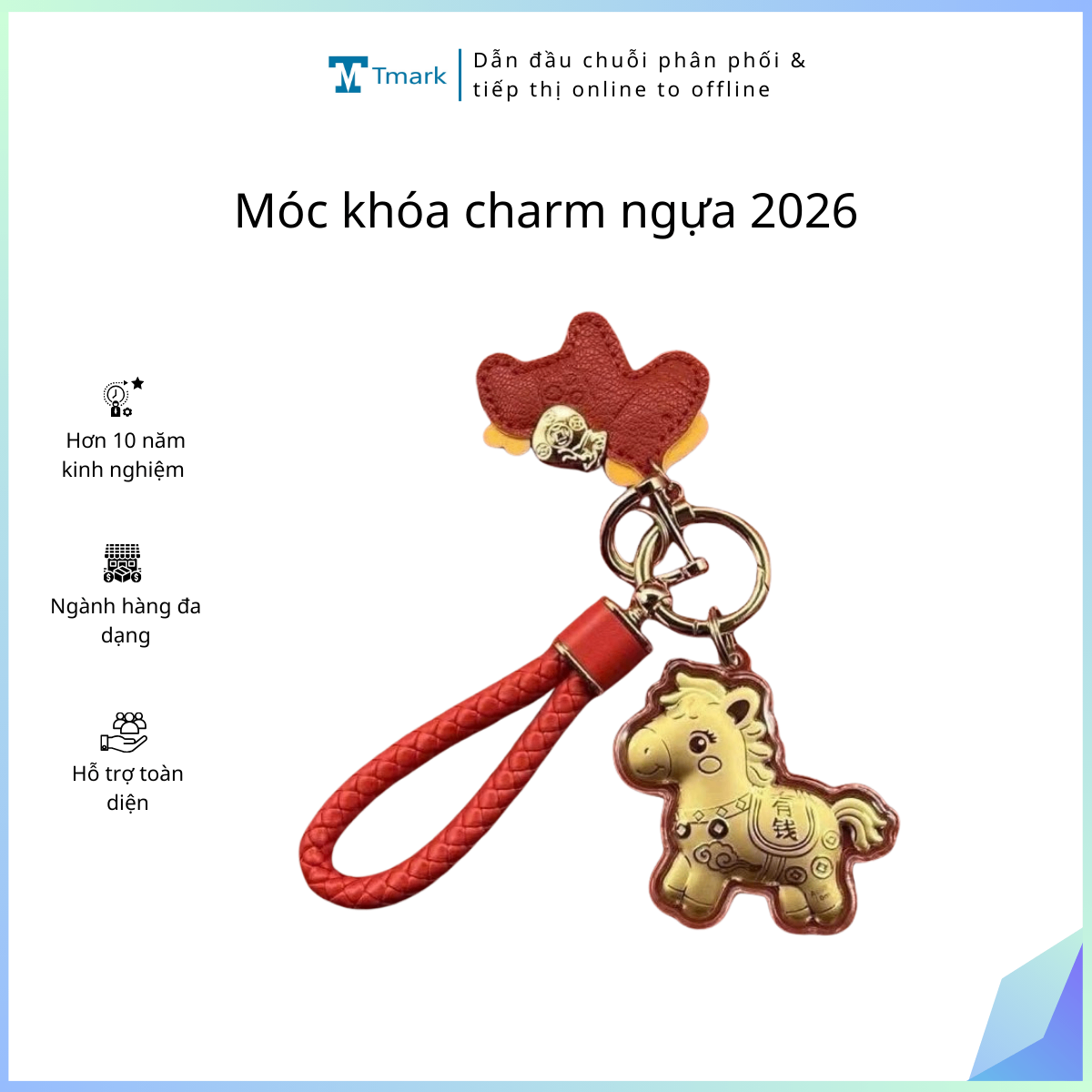 Móc khóa charm ngựa 2026 (Kiện 200 cái)