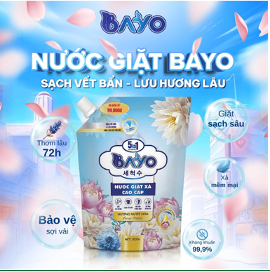 Nước giặt túi Bayo 2L (Kiện 2 túi) 2