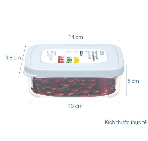 Hộp thực phẩm chữ nhật Hokkaido 500ml (Kiện 48 cái) 2