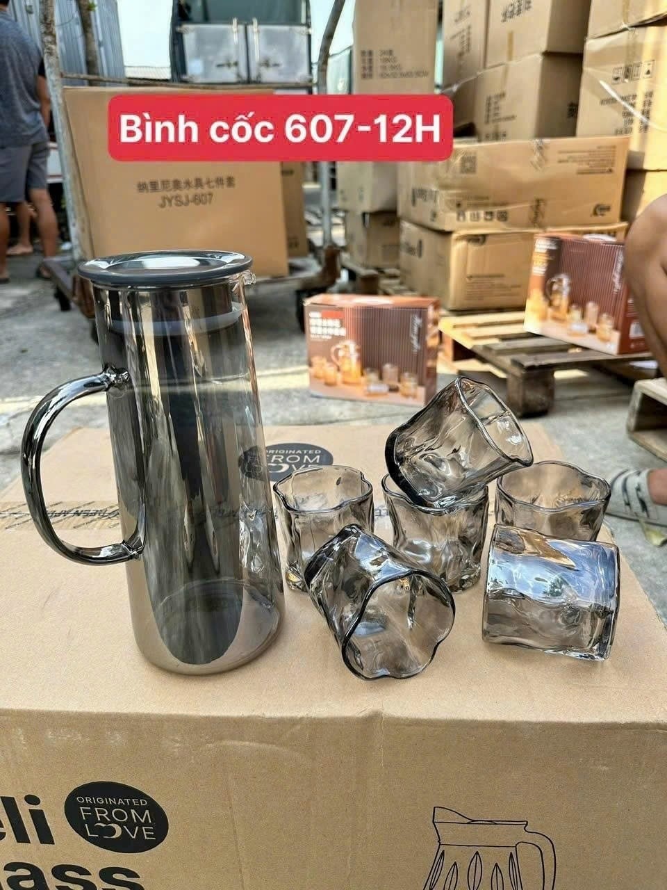 Bộ bình kèm cốc JYSJ-607 ( Kiện 12 bộ) 2