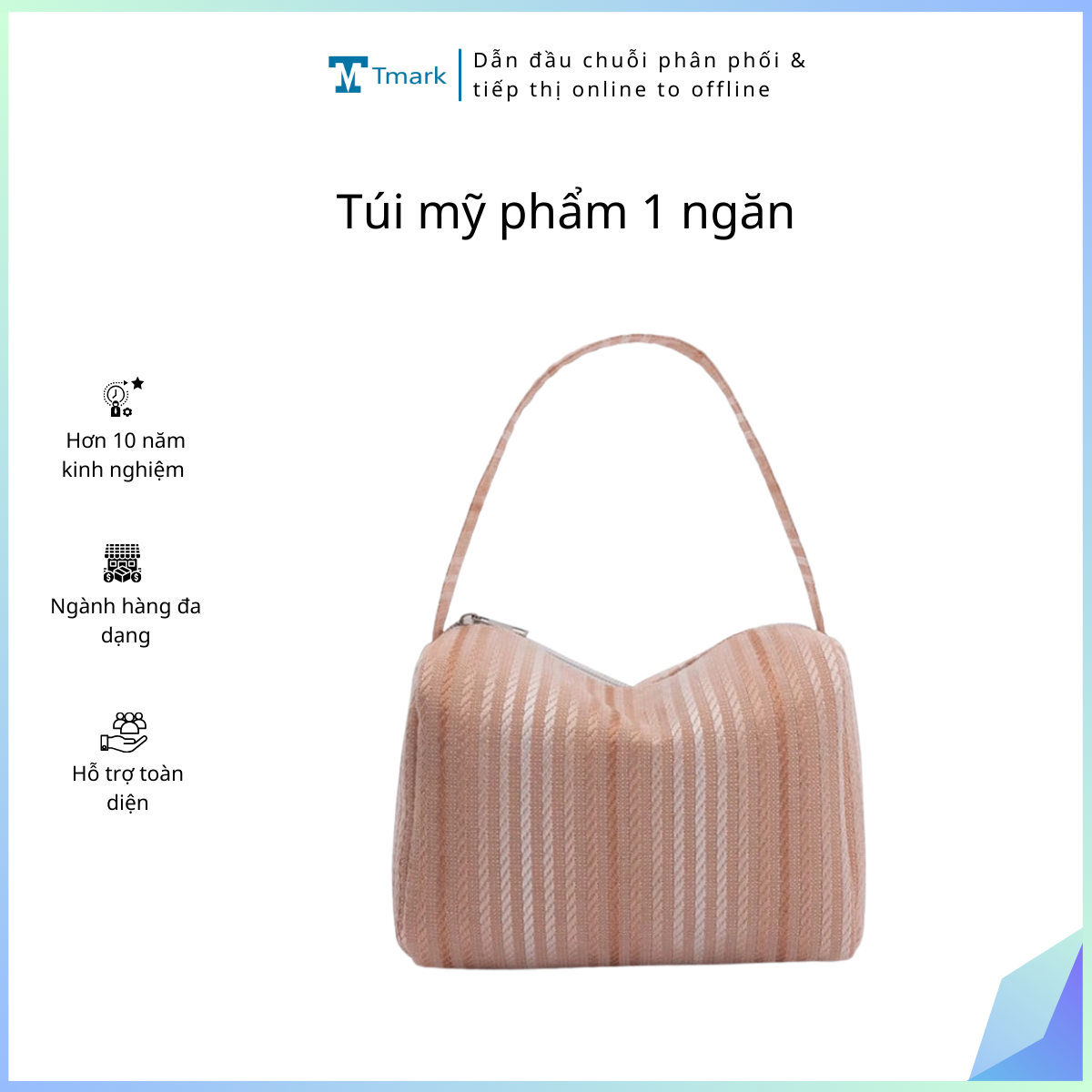Túi mỹ phẩm 1 ngăn ( Kiện 100 cái)