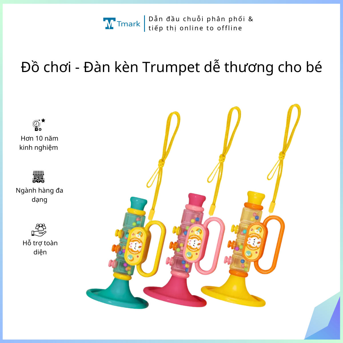 Đồ chơi - Đàn kèn Trumpet dễ thương cho bé (Kiện 300 cái)