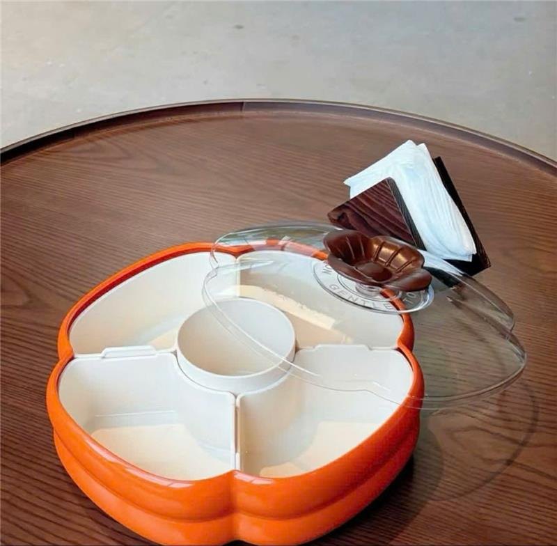 Khay mứt 6 ngăn hình dáng quả hồng (Kiện 24 cái) 2