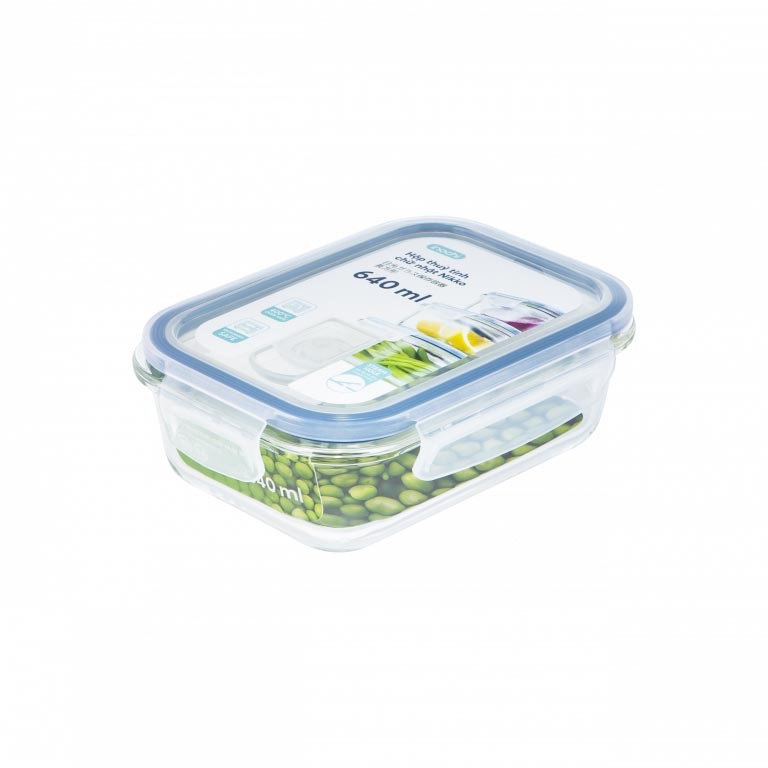 Hộp thuỷ tinh chữ nhật Nikko 640 ml 2