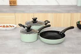 Bộ nồi chảo quánh nhôm chống dính nắp kính Elmich (Kiện 4 bộ) 2