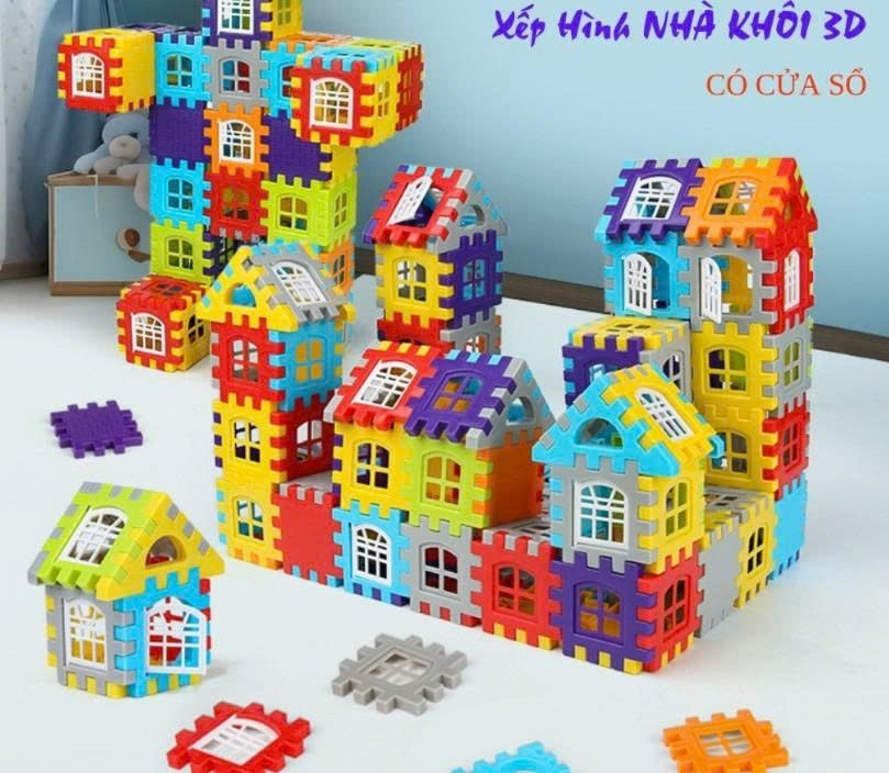 Đồ chơi - Lego nhà khối (Kiện 48 cái) 2