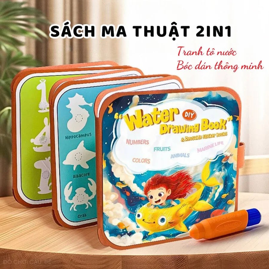 Đồ chơi - Sổ ma thuật 2in1 (Kiện 60 cái) 2
