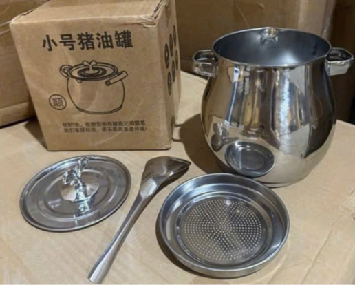 Âu đựng mỡ inox có rây lọc 1L5 (Kiện 100 cái) 2