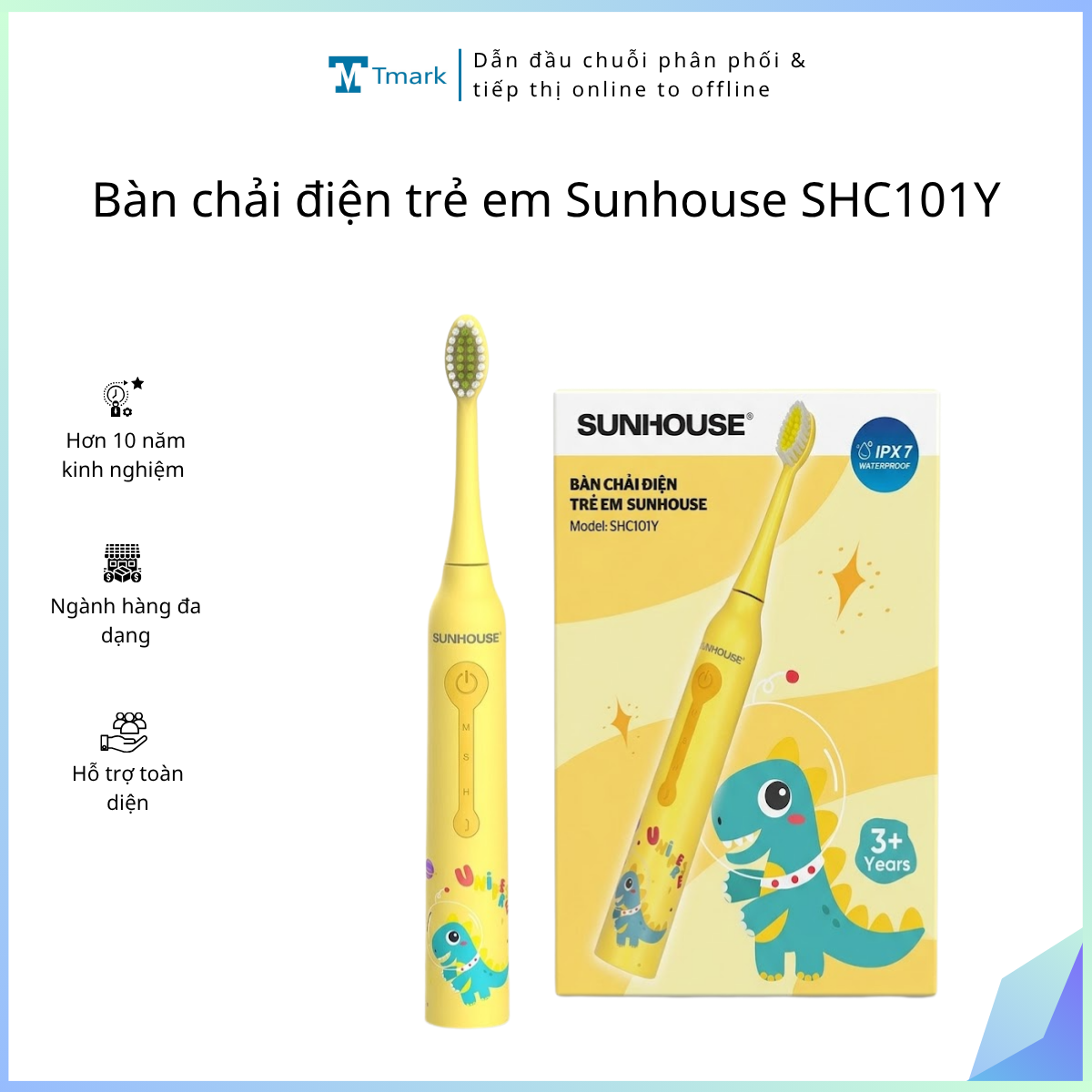 Bàn chải điện trẻ em Sunhouse SHC101Y