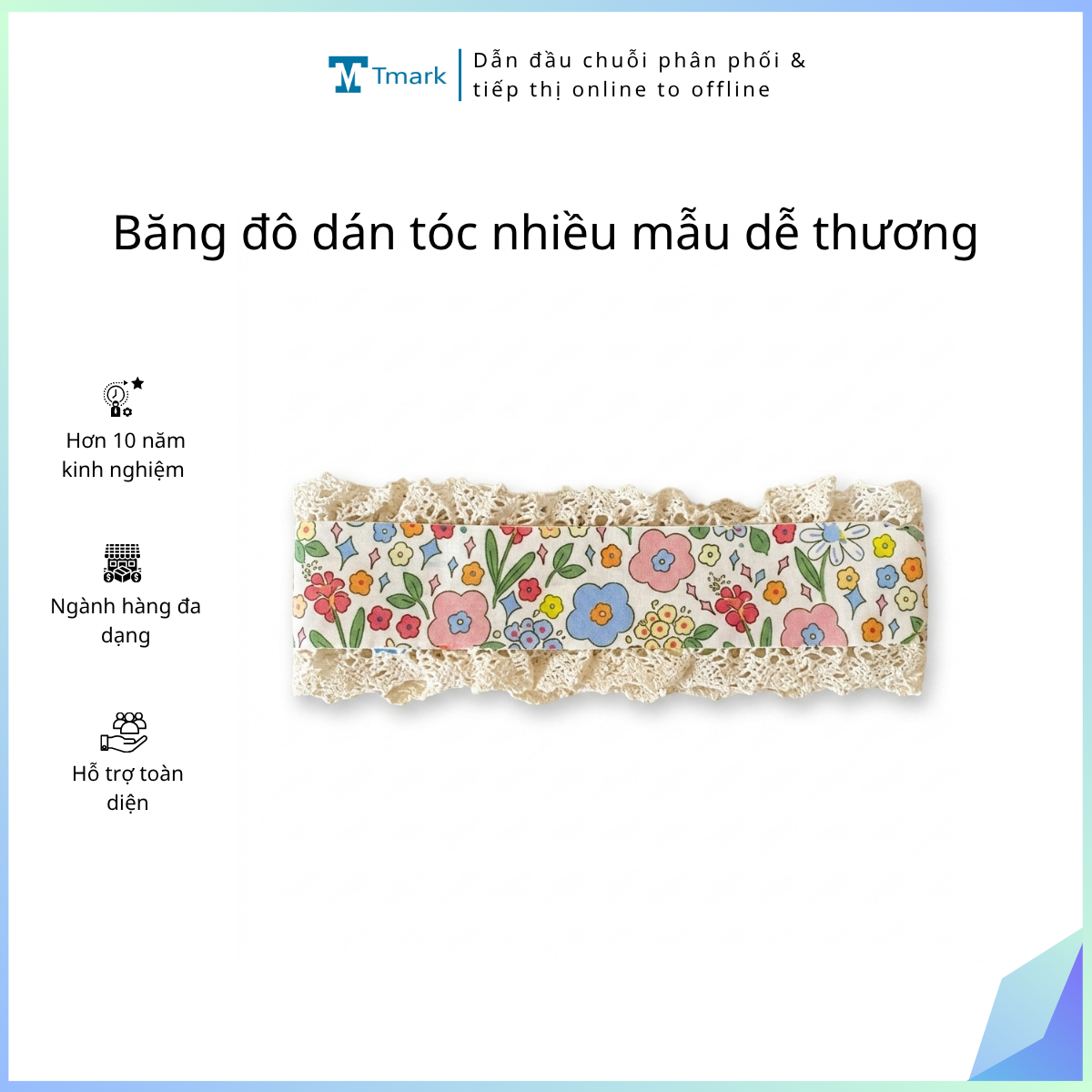 Băng đô dán tóc nhiều mẫu dễ thương (Kiện 500 cái)