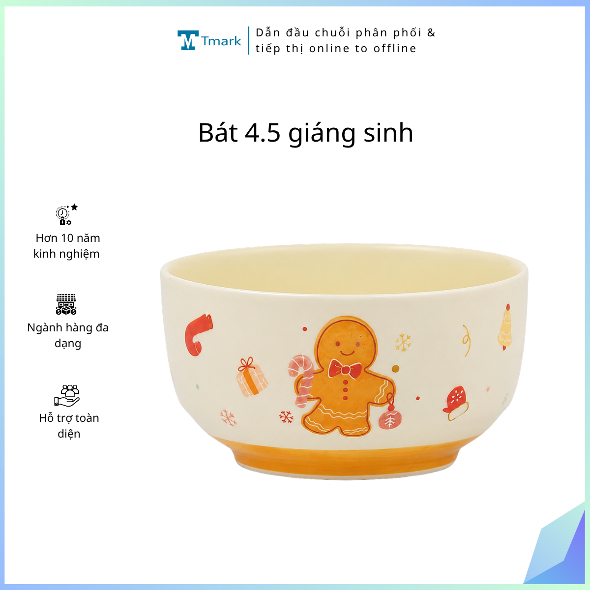 Bát 4.5 giáng sinh ( Kiện 80 cái ) ( hàng nguyên kiện) ( không mix mẫu)
