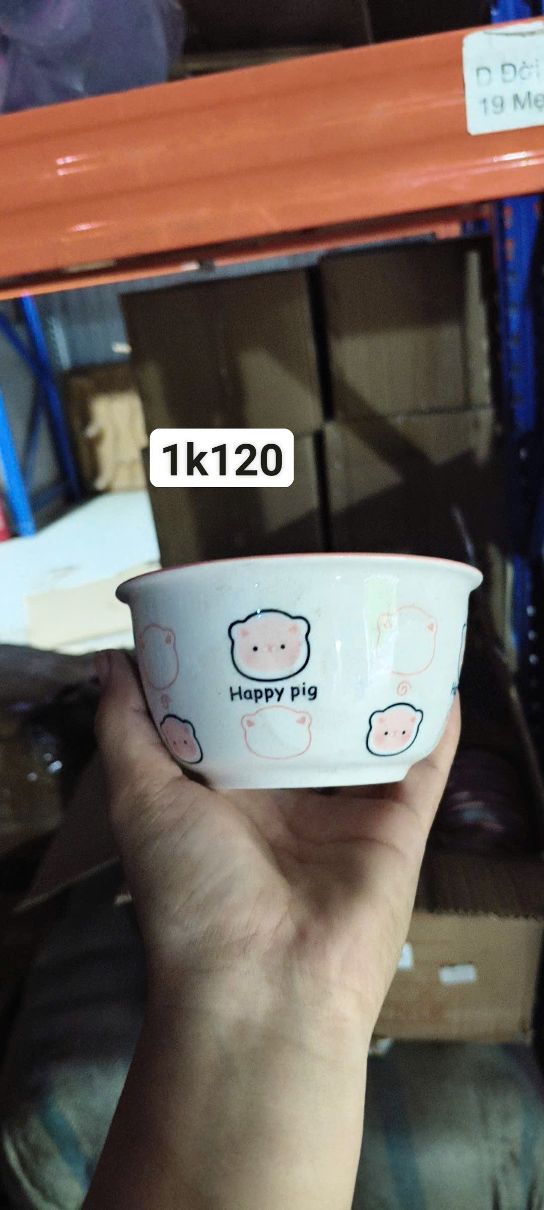 Bát sứ heo hồng (Kiện 120 cái)(Hàng nguyên kiện)