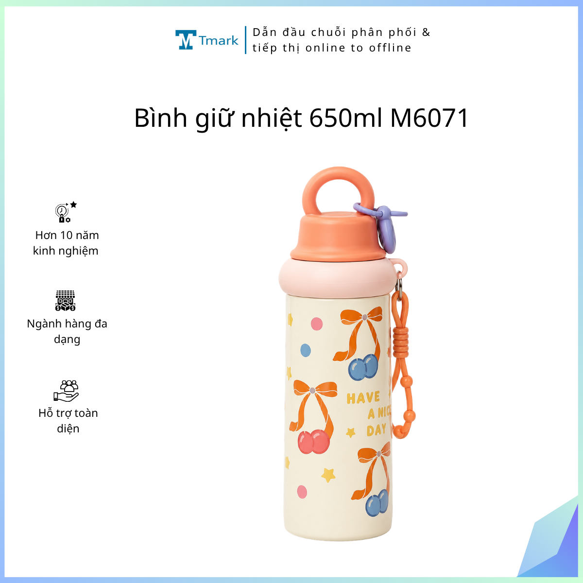 Bình giữ nhiệt 650ml M6071 (Kiện 50 cái)