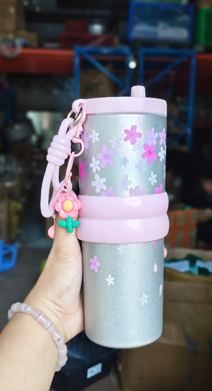 Bình giữ nhiệt 700ml hoa xinh (Kiện 50 cái) 2