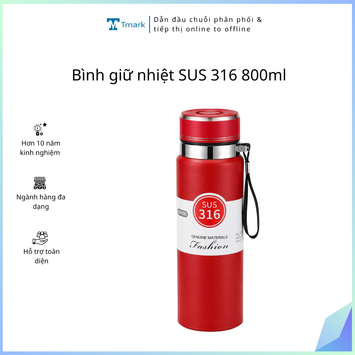 Bình giữ nhiệt SUS 316 800ml ( Kiện 50 cái)
