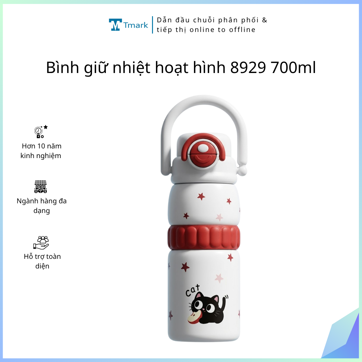 Bình giữ nhiệt hoạt hình 8929 700ml ( Kiện 50 cái)