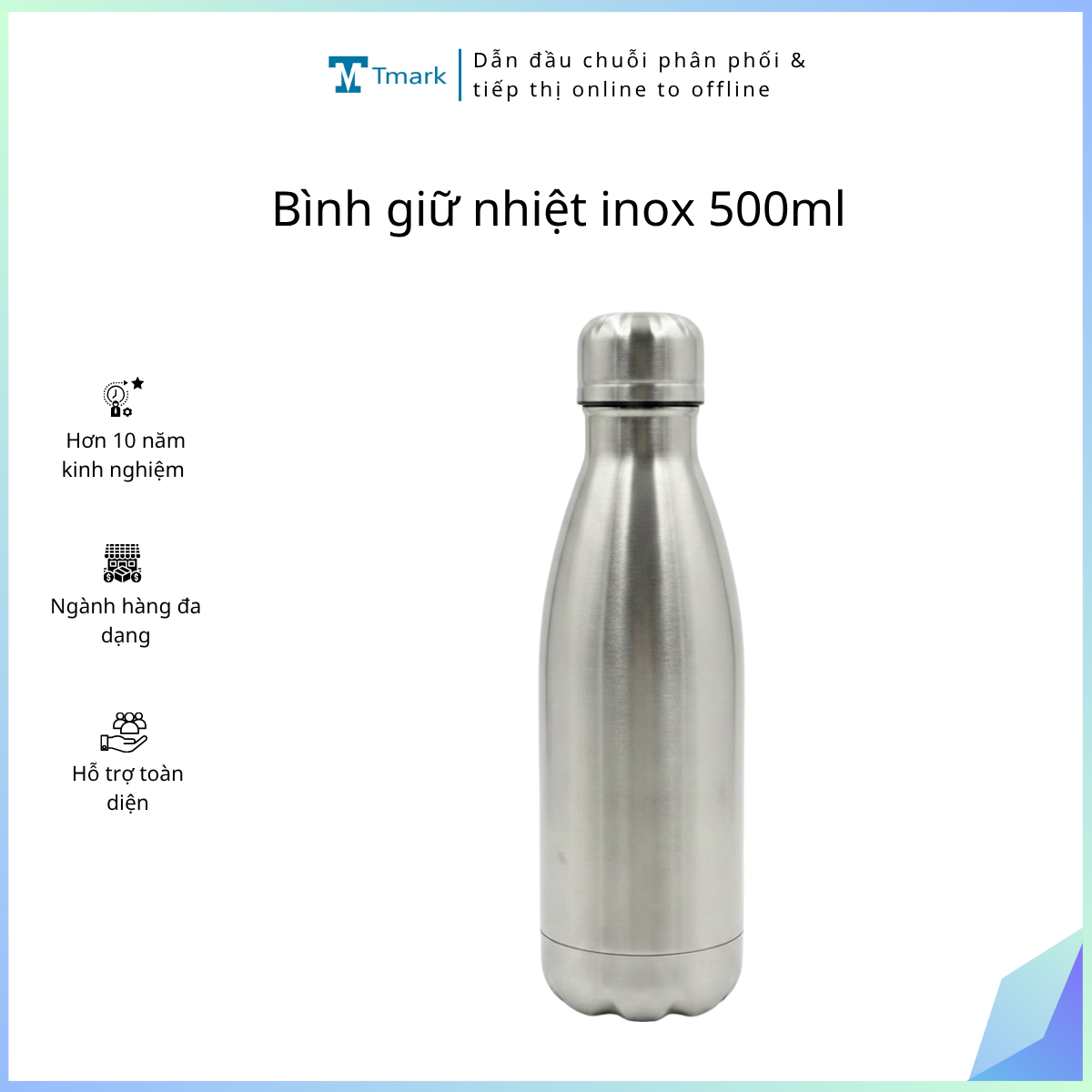 Bình giữ nhiệt inox 500ml (Kiện 60 cái)