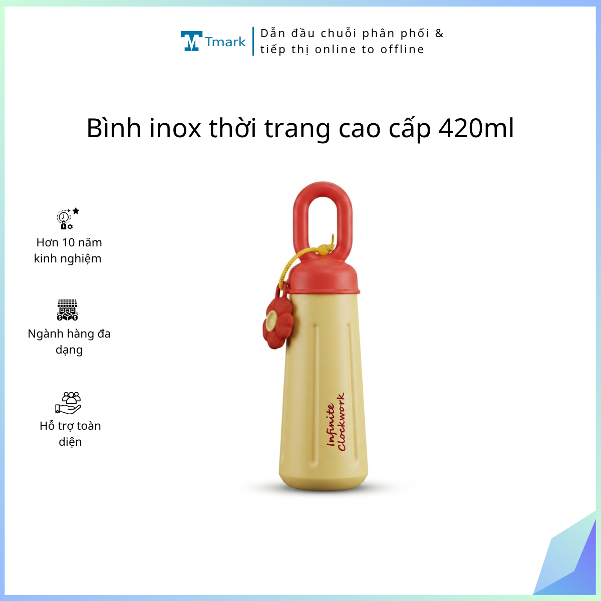 Bình inox thời trang cao cấp 420ml (Kiện 50 cái)